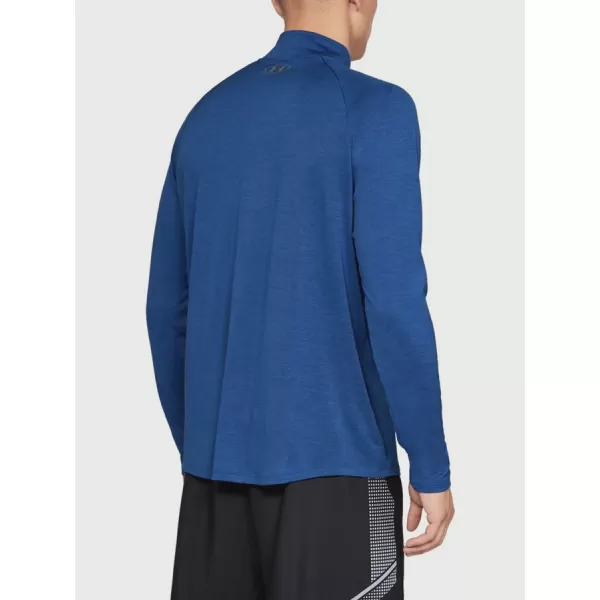  Pánské triko UNDER ARMOUR TECH 1/2 ZIP 2.0 1328495-400 MODRÁ 
