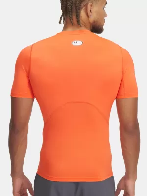 Pánské triko UNDER ARMOUR HG ARMOUR COMP SS 1361518-847 ORANŽOVÁ