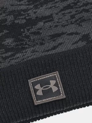 Chlapecká čepice UNDER ARMOUR GRAPHIC KNIT BEANIE 1365939-001 ČERNÁ
