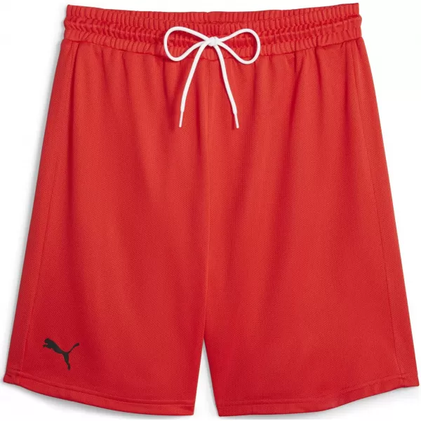  Pánské kraťasy PUMA HOOPS TEAM PRACTICE SHORT 676641_03 PUMA RED 