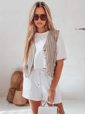 Dámské kraťasy DSTREET HOT VIBE BÍLÁ