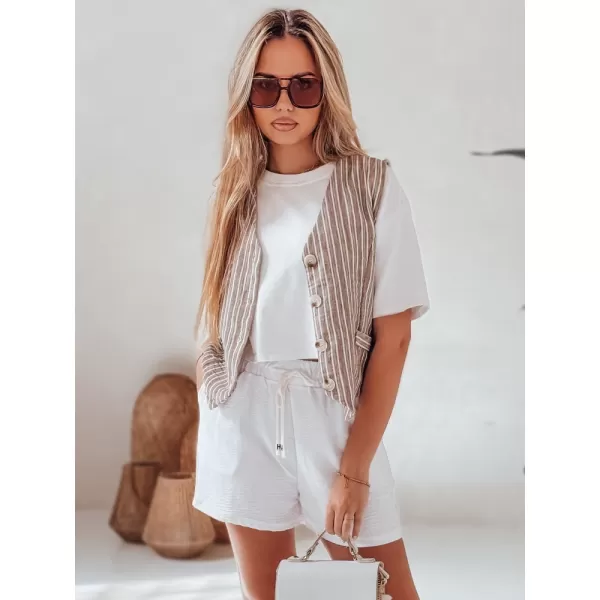  Dámské kraťasy DSTREET HOT VIBE BÍLÁ 