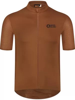 Pánský cyklo dres NORDBLANC WONDERMENT NBSMF8215 HNĚDÁ