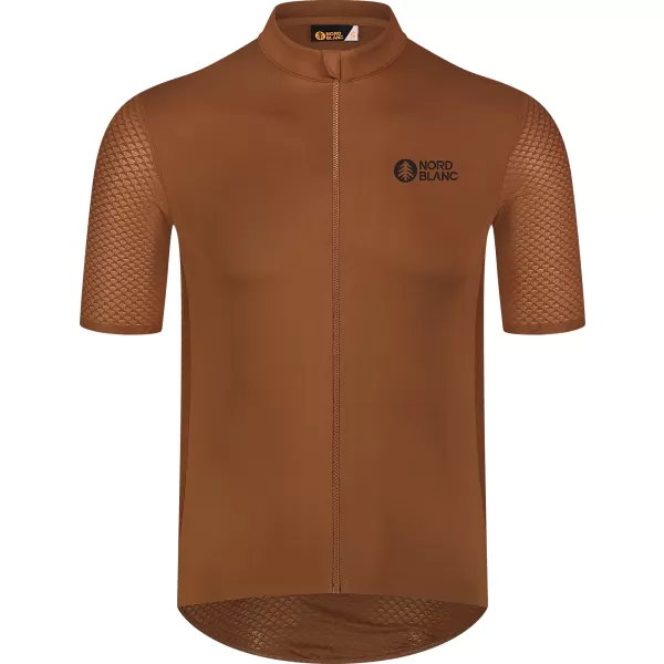  Pánský cyklo dres NORDBLANC WONDERMENT NBSMF8215 HNĚDÁ 