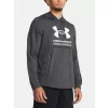 Pánská mikina UNDER ARMOUR RIVAL TERRY GRAPHIC HOOD 1386047-025 ŠEDÁ