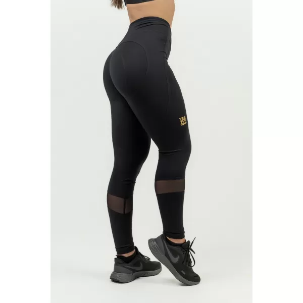  NEBBIA Dámské tvarující push-up legíny INTENSE Heart-Shaped 843 BLACK/GOLD 
