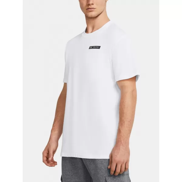  Pánské triko UNDER ARMOUR HW ARMOUR LABEL SS 1382831-100 BÍLÁ 