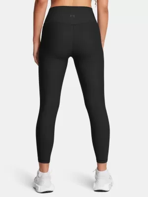 Dámské legíny UNDER ARMOUR MERIDIAN RIB ANKLE LEG 1386467-001 ČERNÁ