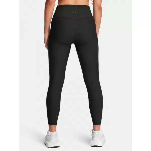  Dámské legíny UNDER ARMOUR MERIDIAN RIB ANKLE LEG 1386467-001 ČERNÁ 