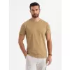 Pánské triko OMBRE OM-TSFP-0225 DARK OLIVE