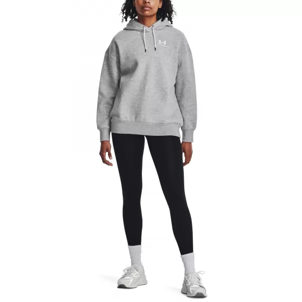  Dámská mikina UNDER ARMOUR ESSENTIAL FLC OS HOODIE 1379495-012 ŠEDÁ 