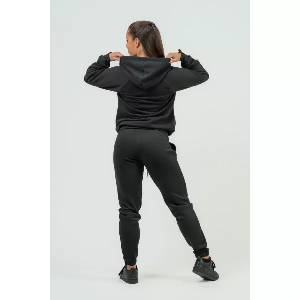  NEBBIA Dámská sportovní mikina s kapucí INTENSE Signature 845 BLACK 
