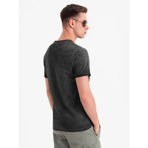  Pánské triko OMBRE OM-TSWT-0242 BLACK 