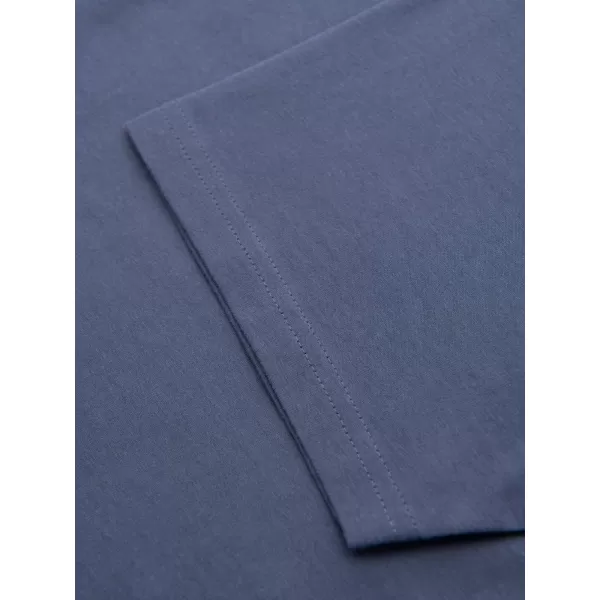 Pánské triko OMBRE OM-TSBS-0236 BLUE DENIM 