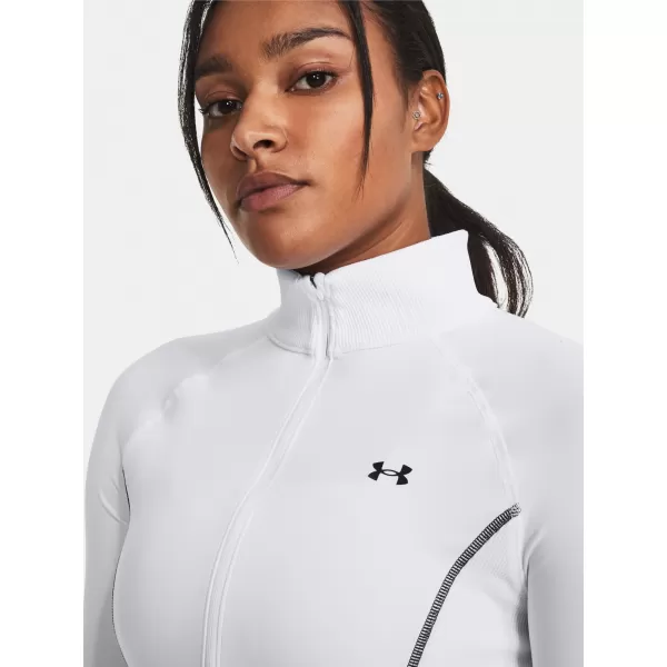  Dámské triko UNDER ARMOUR TRAIN CW 1/2 ZIP 1379886-100 BÍLÁ 
