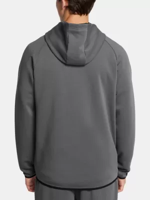 Pánská mikina UNDER ARMOUR UNSTOPPABLE FLC FZ HD EU 1389352-025 ŠEDÁ