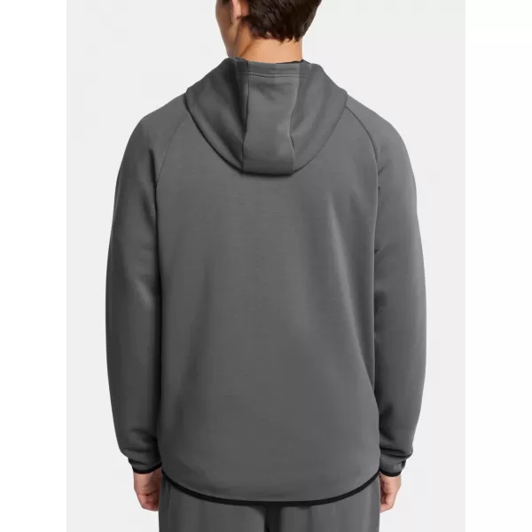  Pánská mikina UNDER ARMOUR UNSTOPPABLE FLC FZ HD EU 1389352-025 ŠEDÁ 