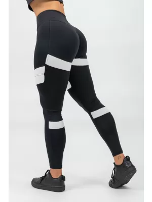 NEBBIA Legíny s vysokým pasem TRUE HERO 244 BLACK
