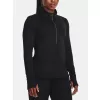 Dámské triko UNDER ARMOUR QUALIFIER RUN 1/2 ZIP 1379349-001 ČERNÁ