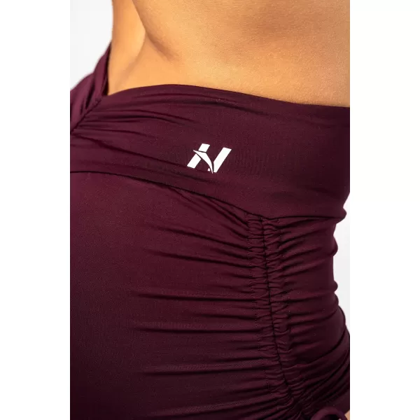  NEBBIA Push-up šortky se šněrováním STRONG BEAUTY 429 DARK RED 