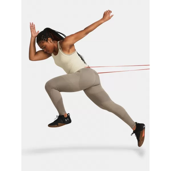  Dámské legíny UNDER ARMOUR VANISH ELITE SEAMLESS ANKLEG 1383550-200 HNĚDÁ 
