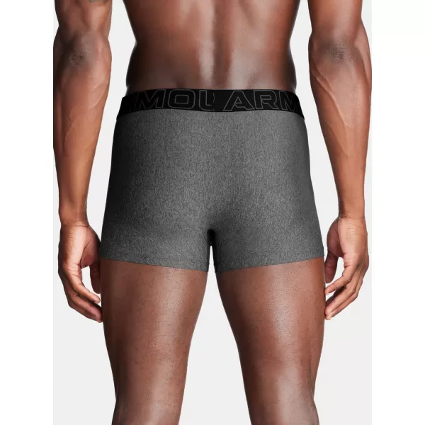  Pánské boxerky UNDER ARMOUR M PERF TECH 3IN (1KS) 1383877-025 ŠEDÁ 