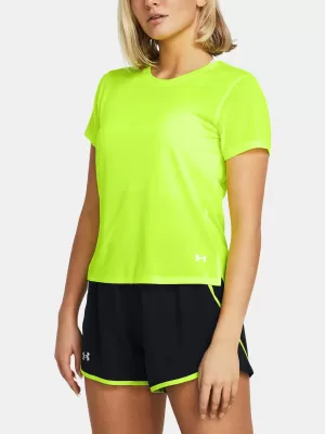 Dámské triko UNDER ARMOUR LAUNCH SHORTSLEEVE 1382434-731 ZELENÁ