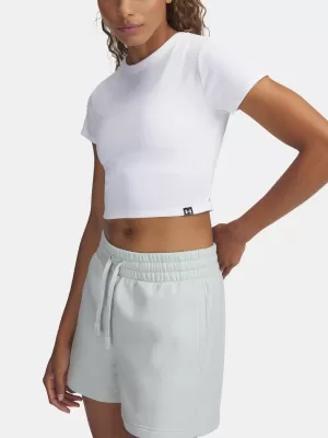 Dámské triko UNDER ARMOUR RIVAL RIB BABY TEE 6000264-100 BÍLÁ