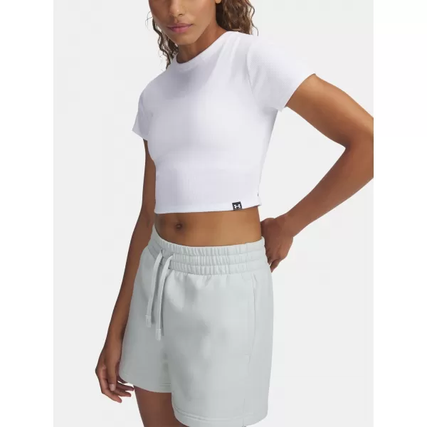  Dámské triko UNDER ARMOUR RIVAL RIB BABY TEE 6000264-100 BÍLÁ 