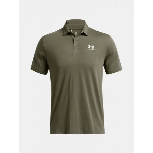  Pánské triko UNDER ARMOUR ICON POLO 1386608-390 ZELENÁ 