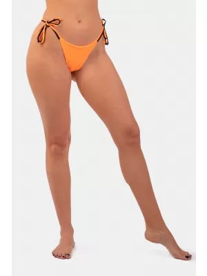 NEBBIA Oranžové Neon Bikini plavky – spodní díl na zavazování 453 ORANGE