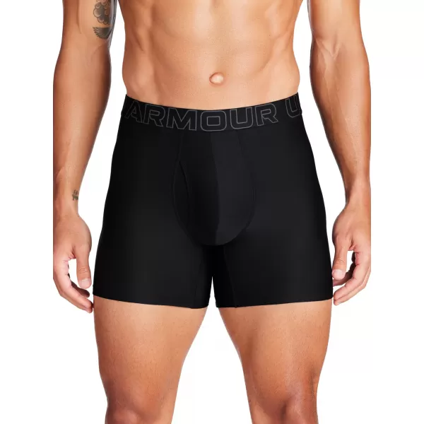  Pánské boxerky UNDER ARMOUR M PERF TECH 6IN (1KS) 1383849-001 ČERNÁ 