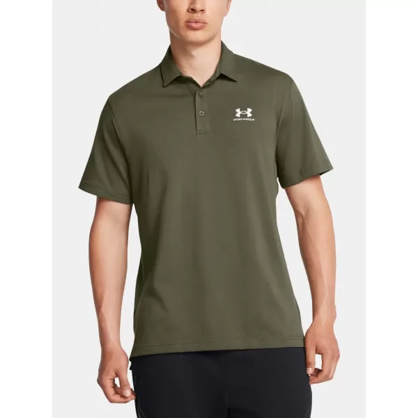  Pánské triko UNDER ARMOUR ICON POLO 1386608-390 ZELENÁ 
