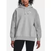 Dámská mikina UNDER ARMOUR ESSENTIAL FLC OS HOODIE 1379495-012 ŠEDÁ