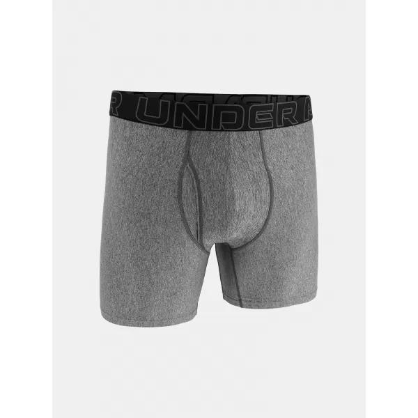  Pánské boxerky UNDER ARMOUR M PERF TECH 6IN (1KS) 1383849-025 ŠEDÁ 