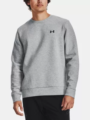 Pánská mikina UNDER ARMOUR UNSTOPPABLE FLC CREW 1381688-011 ŠEDÁ