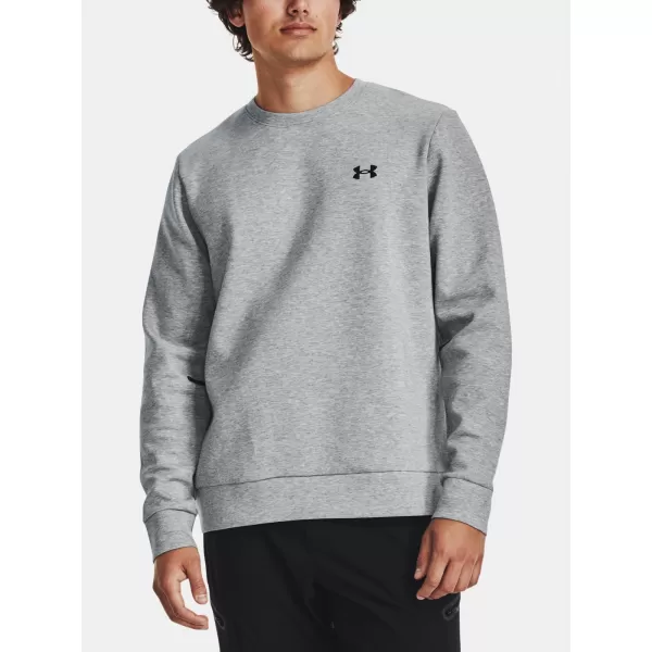  Pánská mikina UNDER ARMOUR UNSTOPPABLE FLC CREW 1381688-011 ŠEDÁ 
