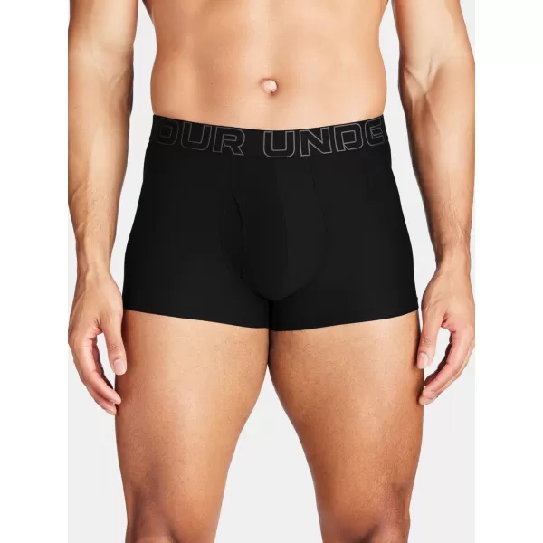  Pánské boxerky UNDER ARMOUR M PERF TECH 3IN (1KS) 1383877-001 ČERNÁ 