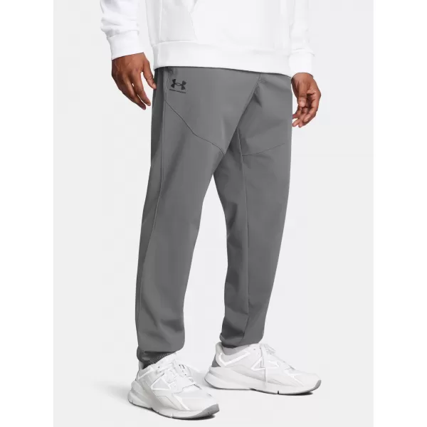  Pánské tepláky UNDER ARMOUR VIBE WOVEN JOGGER 1386557-025 ŠEDÁ 