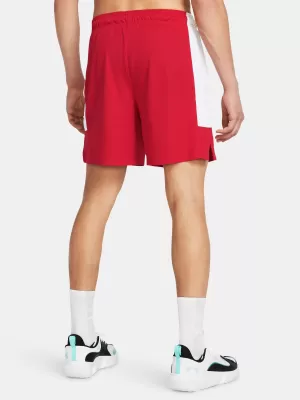 Pánské kraťasy UNDER ARMOUR BASELINE SHORT 1383389-600 ČERVENÁ