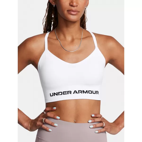  Dámská podprsenka UNDER ARMOUR VANISH SEAMLESS LOW BRA 1384417-100 BÍLÁ 