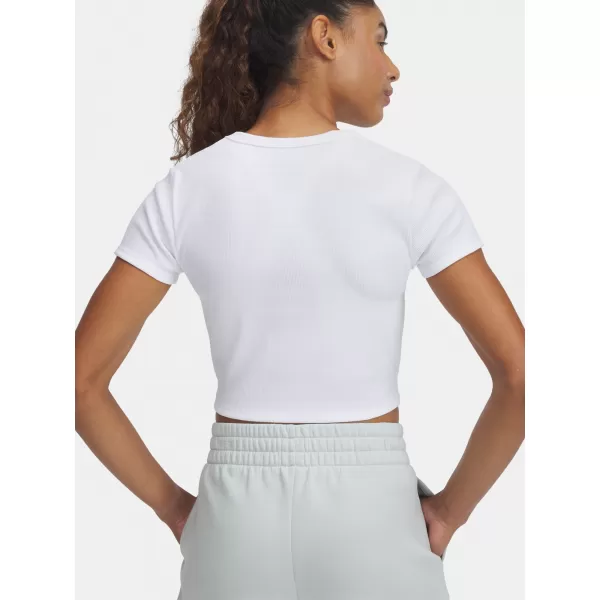  Dámské triko UNDER ARMOUR RIVAL RIB BABY TEE 6000264-100 BÍLÁ 