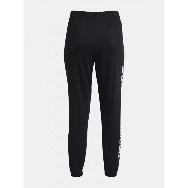  Dámské tepláky UNDER ARMOUR RIVAL TERRY GRAPHIC JOGR 1379437-001 ČERNÁ 