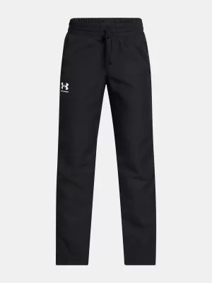 Chlapecké sportovní kalhoty UNDER ARMOUR B RIVAL WVN PANT 1390155-001 ČERNÁ
