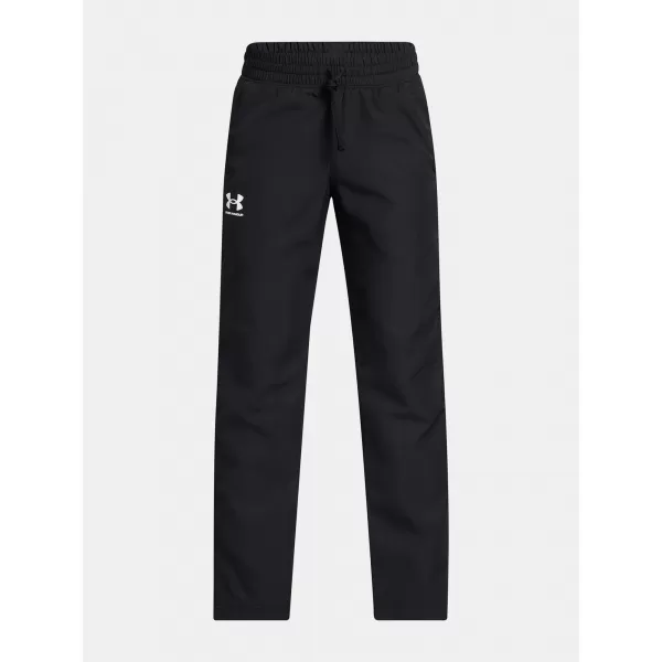  Chlapecké sportovní kalhoty UNDER ARMOUR B RIVAL WVN PANT 1390155-001 ČERNÁ 