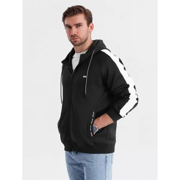  Pánská mikina OMBRE OM-SSZP-0210 BLACK 