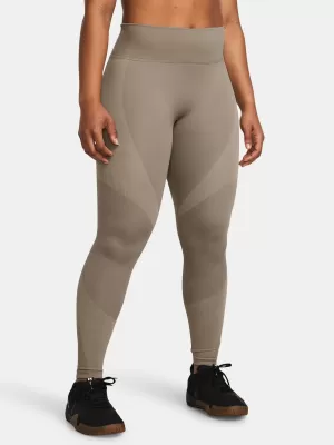 Dámské legíny UNDER ARMOUR VANISH ELITE SEAMLESS ANKLEG 1383550-200 HNĚDÁ