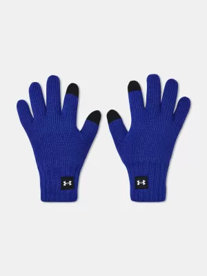 Pánské rukavice UNDER ARMOUR HALFTIME WOOL GLOVE 1378755-400 MODRÁ