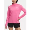 Dámské triko UNDER ARMOUR TECH 1/2 ZIP- TWIST 1384225-672 RŮŽOVÁ
