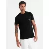 Pánské triko OMBRE OM-TSPT-0154 BLACK